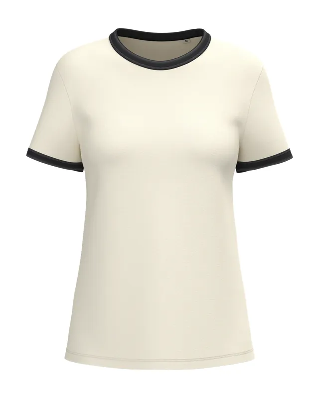 Camiseta con ribetes sin marcar