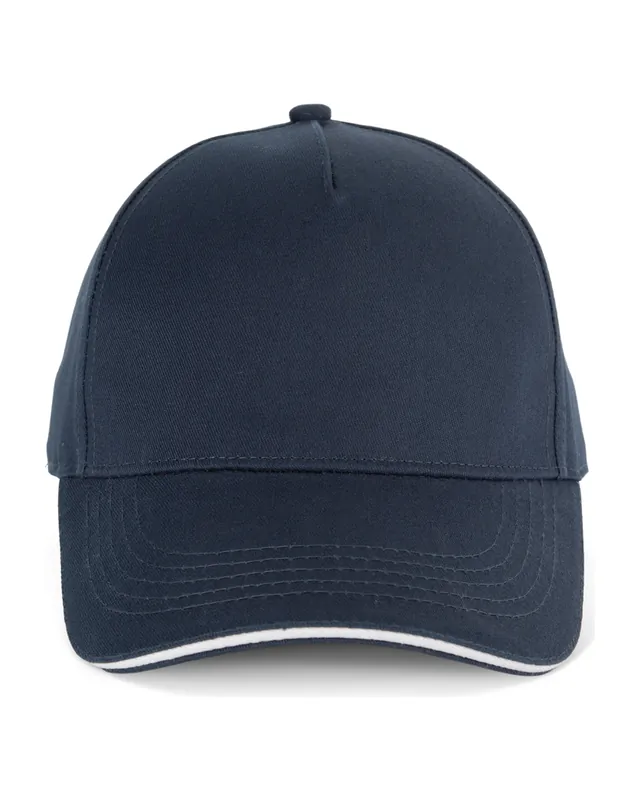 Gorra con ribete en la visera sin marcar
