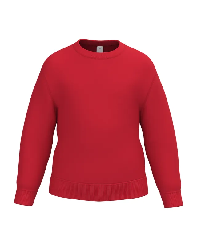 Sudadera infantil de cuello redondo sin marcar
