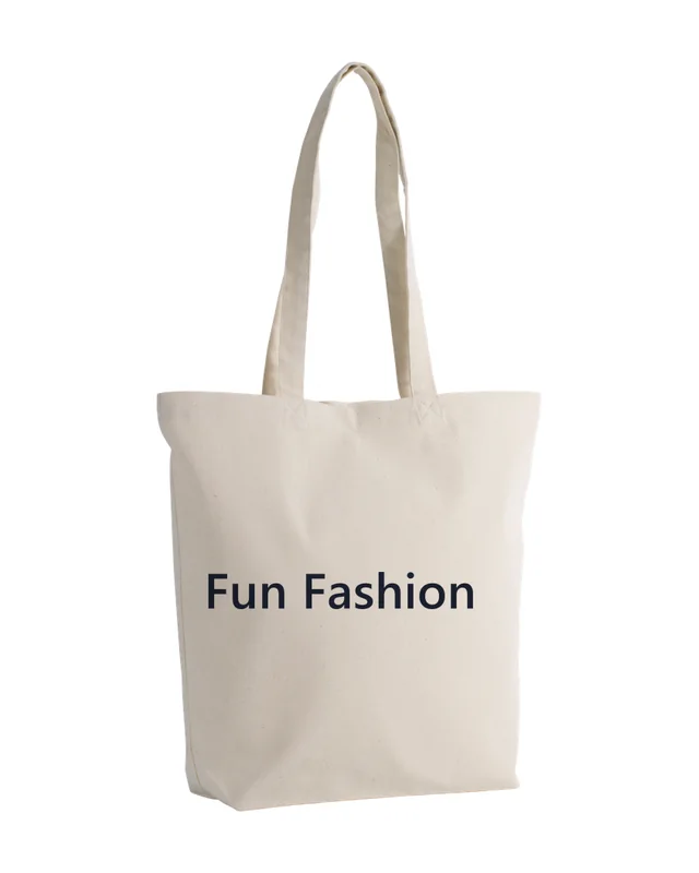 Bolsa de tela con el logo de Fun Fashion (simulación)