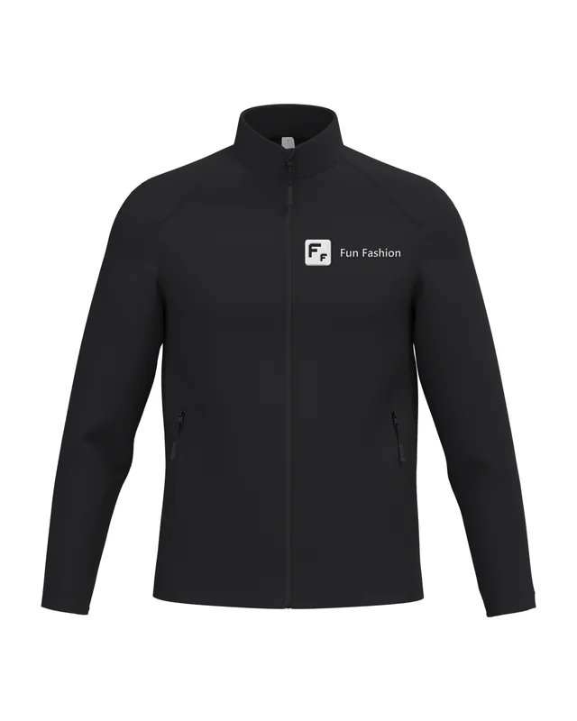 Chaqueta softshell con el logo de Fun Fashion. Bordado en el pecho (simulación)